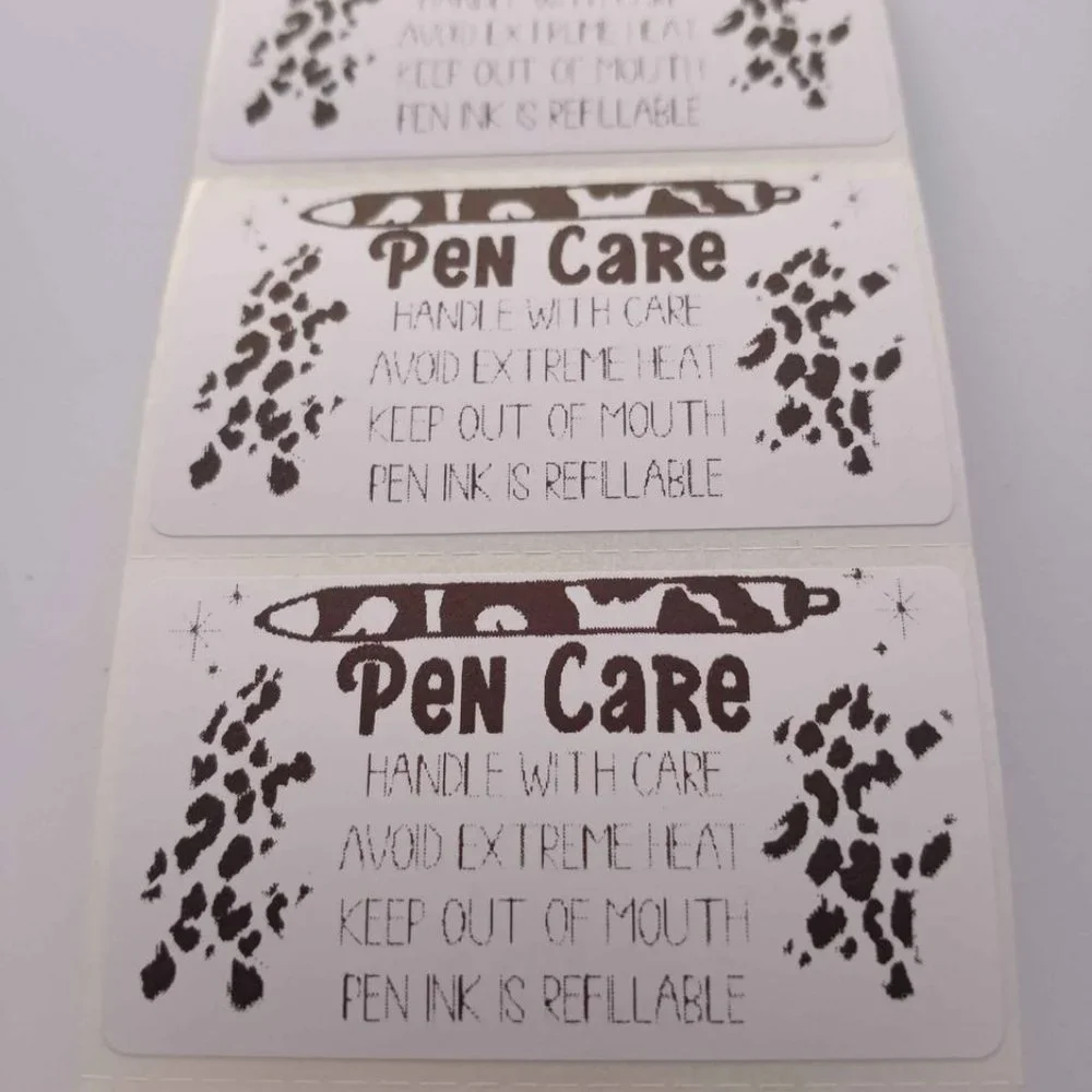 💙100 Pen Care- Thermal Labels Stickers 2.25